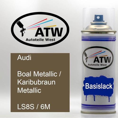Audi, Boal Metallic / Karibubraun Metallic, LS8S / 6M: 400ml Sprühdose, von ATW Autoteile West.
